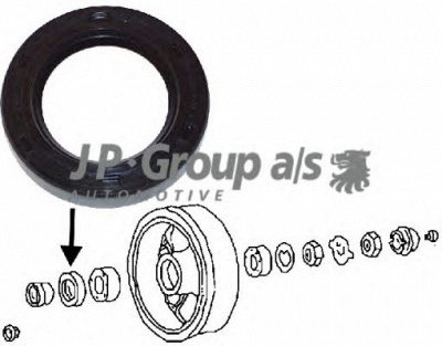 JP GROUP 8141250100 -  Уплотняющее кольцо вала, подшипник ступицы колеса